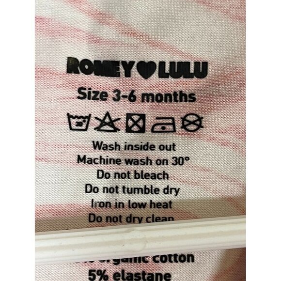 Romey Loves Lulu 3M Red Jumpsuit Candy Cane Festive Holiday Christmas Santa 6M - Picture 2 of 11